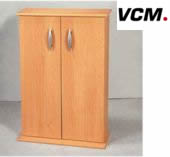 VCM CD-Schrank mit 2 Holztren fr 300 CDs
